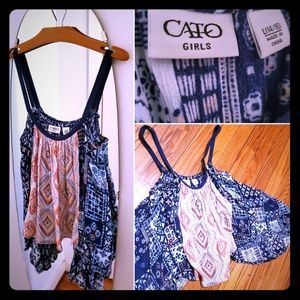 CATO GIRLS Hankercheif Crop Top